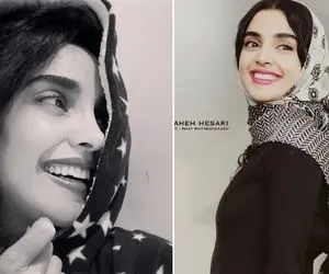 تیپ متفاوت "الهه حصاری" با کلاه سرخ؛ دور زدن حجاب به سبک خانم بازیگر!