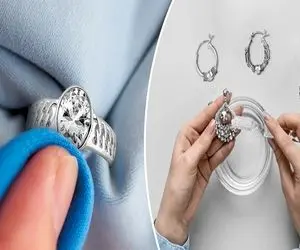 ترفند سه سوته ی تمیز کردن نقره جات / هر نقره ای حتی نگین دار با این روش مثل روز اولشه