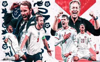 (ویدیو) خلاصه بازی نیمه نهایی یورو انگلیس دانمارک چهارشنبه 16 تیر