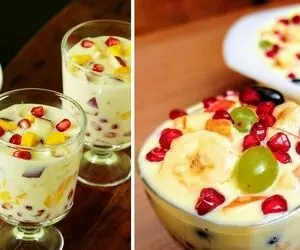 طرز تهیه کاسترد میوه ای / یه دسر تابستونی که طعم و مزه بی نظیری داره