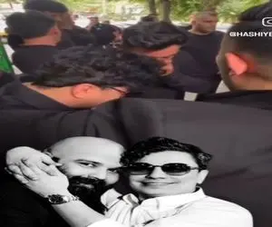 آواز جگرسوز؛ بیقراری و بی تابی محسن ابراهیم زاده سر خاک رفیقش دل سنگم خون میکنه