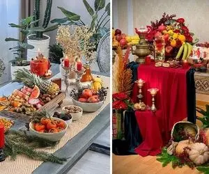 سفره شب یلدا امسال رو چجوری بچینیم؟ / مدل های چیدمان شب چله واسه خونه، عروس و محل کار