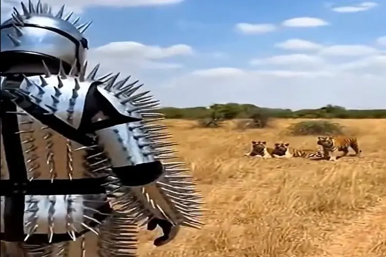 معماری طبیعت؛ مرد مخش تاب برداشت فک کرد با این لباس ببر نمیتونه کاریش کنه ولی خب...