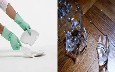 شیشه شکست؟ کف خونه مثل میدون مین شده؟ / نگران نباش، با این ترفند راحت جمعش کن