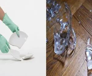 شیشه شکست؟ کف خونه مثل میدون مین شده؟ / نگران نباش، با این ترفند راحت جمعش کن