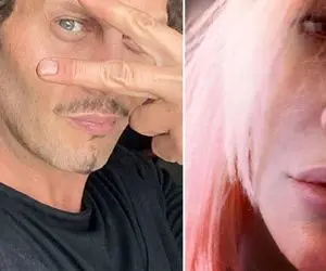 مرد جذاب آلمانی که موهای مهناز افشار رو هفت رنگ کرد؛ ژستاشونم ناجوره ها!