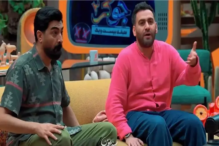 سکانس خندان/نیما شب اشتباهی دندون یکی دیگه رو گزاشته تو دهنش/هادی کاظمی مرده از خنده