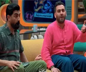 سکانس خندان/نیما شب اشتباهی دندون یکی دیگه رو گزاشته تو دهنش/هادی کاظمی مرده از خنده