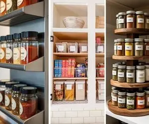 چیدمان و خوشگلاسیون ادویه در کابینت؛ نمونه مرتب سازی مثل مامانا منظم ولی مدرن شده