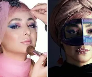 ویدا جوان زنِ لوس پژمان با جین خوشرنگش دبل ژیگر شد؛ اونجا ساده بود اینجا چشارو میچَپه!