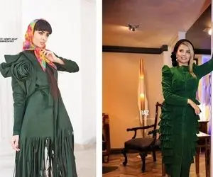 به مانتوی سبز شال یا روسری چه رنگی میاد؟