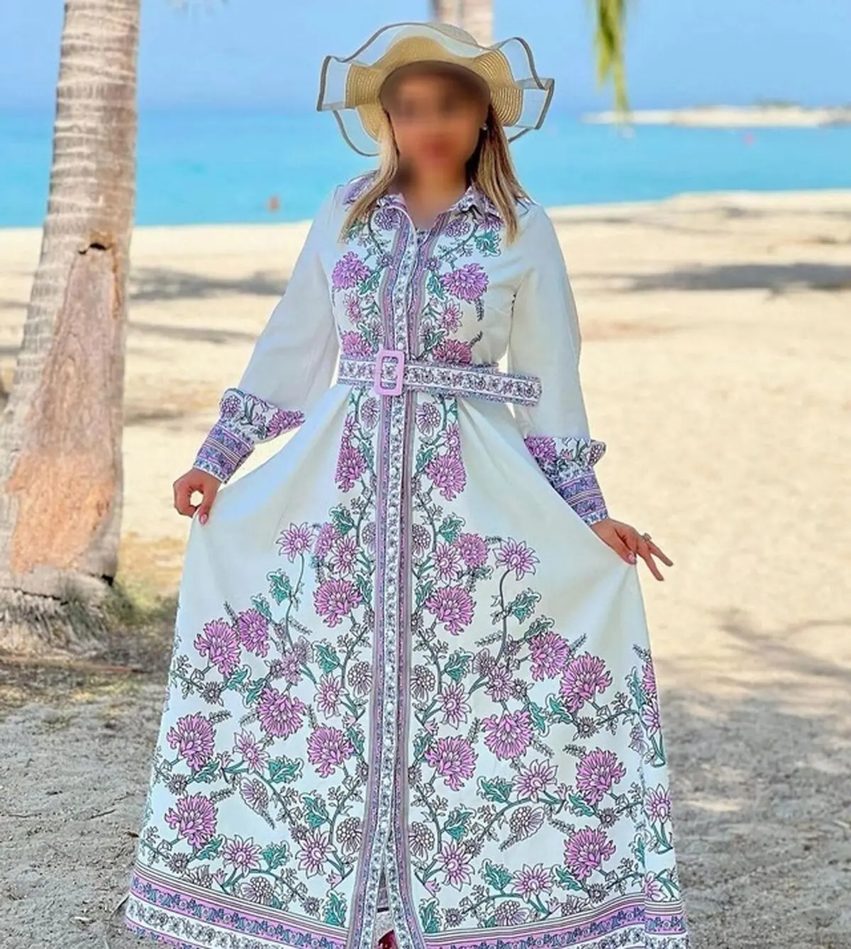 پیراهن گلدار