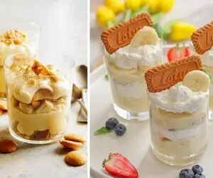 طرز تهیه دسر ساده یخچالی با موز / خیلی ساده با بافت لطیف و مزه فوق العاده