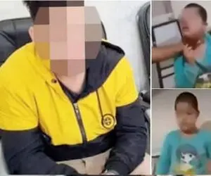 تصاویری دلخراش از شکنجه  کودک معلول توسط ناپدری