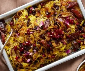 آموزش آشپزی؛ یه عدس پلوی خوشمزه با همه نکات راجع به خیس کردن و پخت عدس و ادویه هاش