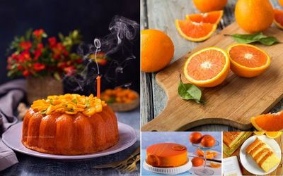 طرز تهیه کیک پرتقال با یه سس جذاااب؛ یه کیک خوشگل و خوشمزه پاییزی