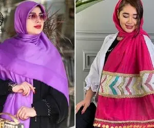 فرم صورتتو اول بشناس بعد شال و روسری بخر؛ رنگای خوشگل شال واسه مانتو سال