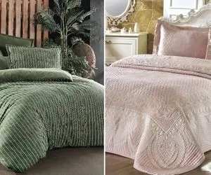 مناسب ترین روتختی برای اتاق خواب 6 تا 60 متری؛ انتخاب روتختی اتاق عروس و ست با پرده