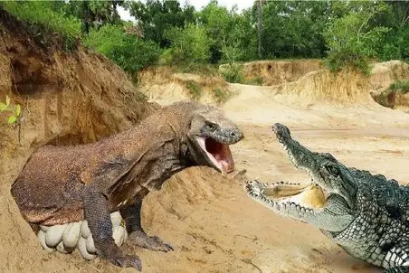 مستند حیات وحش / تمساح تا از تخماش غافل شد کومودو آز چپاولشون کرد