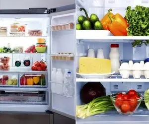 اصول چیدمان و نظم دهی یخچال و فریزر / فقط یه بانوی نمونه میتونه انقد شیک و تمیز بچینه