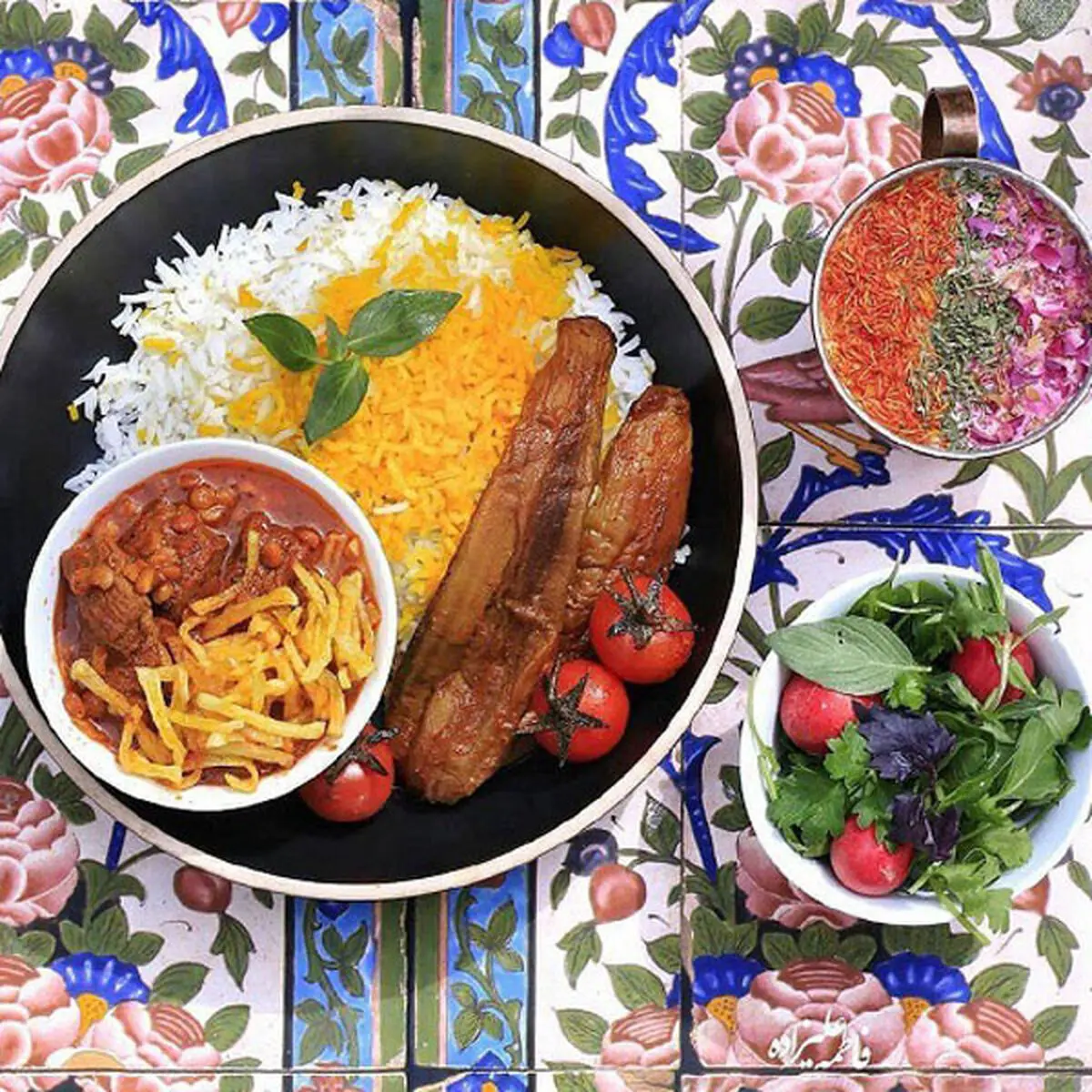 تزیین خورش قیمه