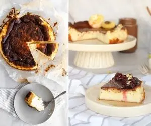 طرز تهیه چیز کیک سن سباستین که طعمش دیوونت میکنه؛ یه بار هم که شده بیخال کیک شکلاتی شو!