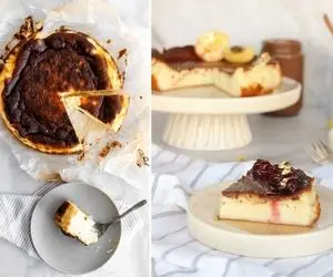 طرز تهیه چیز کیک سن سباستین که طعمش دیوونت میکنه؛ یه بار هم که شده بیخال کیک شکلاتی شو!