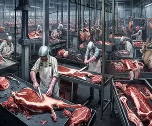 فرآوری الاغ؛ الاغ ناز سیاه واسه پوست مفیده بعد مثله کردن تبدیل به کرم میشه