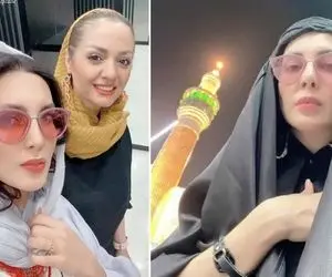 تلفن بازیِ لیلا بلوکات وقتی تیپش خیلی گرونه؛ قاب جذاب خانوم بازیگر کنار رفیق هنرمندش!