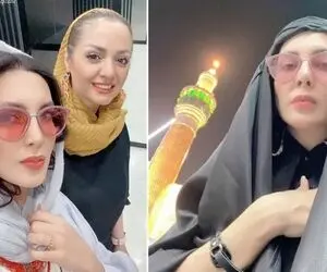 تلفن بازیِ لیلا بلوکات وقتی تیپش خیلی گرونه؛ قاب جذاب خانوم بازیگر کنار رفیق هنرمندش!