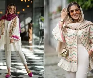 تجربه ای جذاب با استایل عروسکی البته نه هر مانتو عروسکی ای؛ سوزن دوزی و وینتیج بپوش