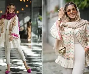 تجربه ای جذاب با استایل عروسکی البته نه هر مانتو عروسکی ای؛ سوزن دوزی و وینتیج بپوش
