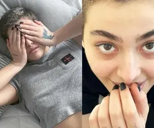 (عکس) پوزیشن خاص ریحانه پارسا در تخت خواب!