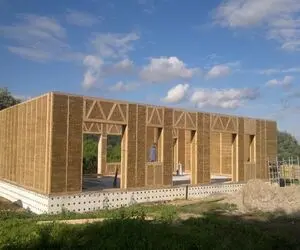 معماری خلاقانه؛ با کاه و یونجه خونه ساختن گرما هدر نمیره بخاری نمیخوان تو سرما
