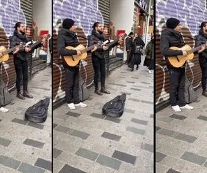 آواز خیابانی؛ ببینید این دو جوون خوش انرژی چطور وسط استانبول از محسن یگانه میخونن