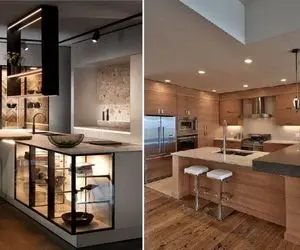 ایده خاص برای خونه های ممتاز/ آشپزخانه غیر همسطح حس خوبی که به خونه و خانوم خونه میده