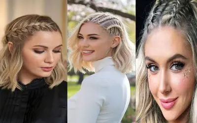 مدل بافت جلو موی کوتاه؛ نمونه های شیک و پیک برا زیر شال و مقنعه تا دورهمی و مهمونی ها