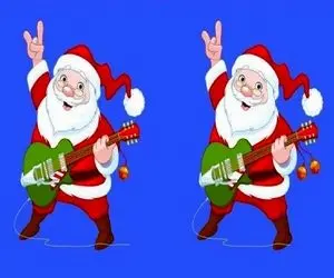 بازی فکری؛ چشمت از عقاب تیزتره اگه تفاوت های بابانوئل راک استار رو تشخیص بدی تو 1نگاه