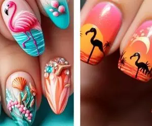 خاص‌ترین لاک ژلیش ناخن مدل فلامینگو / طراحی های شگفت‌انگیز و مدرن