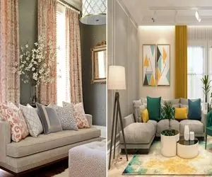 ست کردن پرده و مبل برای داشتن دکوراسیون اشرافی و شیک / ایده های شکیل سازی این دو آیتم