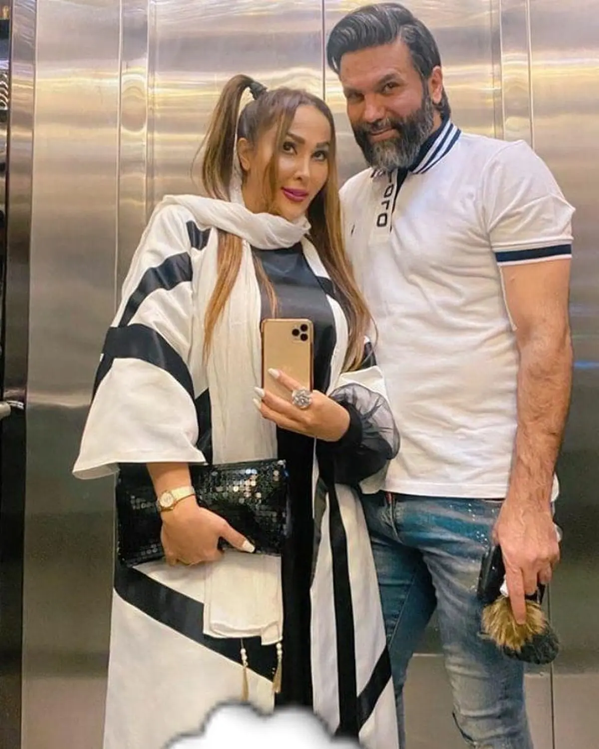 علیرضا نیکبخت و همسر بی حجابش