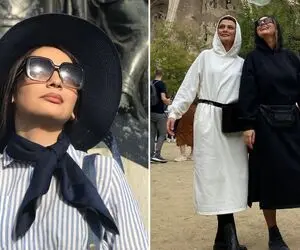 خوشگذرونی "مارال و زنِ پیمان" تو بارسلونا؛ چه دامنِ کوتاه ستی هم زدن!