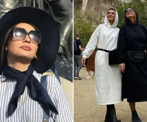 خوشگذرونی "مارال و زنِ پیمان" تو بارسلونا؛ چه دامنِ کوتاه ستی هم زدن!