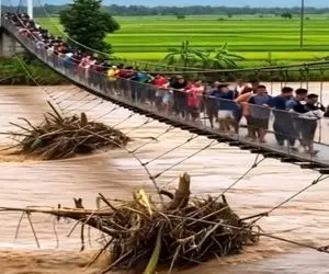 معماری طبیعت؛ بی حساب کتاب رفتن رو پل طاقت پل طاق شد عزرائیل در زد