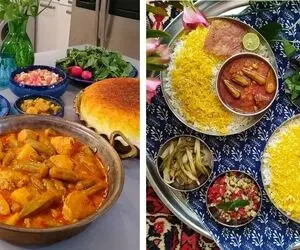 طرز تهیه خوراک بامیه با مرغ بسیار لذیذ و خوشمزه / همراه با ترفند لزج نشدن
