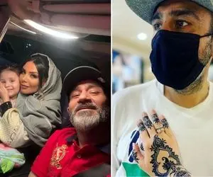 تولد شاهانه مهران غفوریان که واسه زنش سور و سات چید؛ دنباله لباس مجلسی خانوم شیش متره!