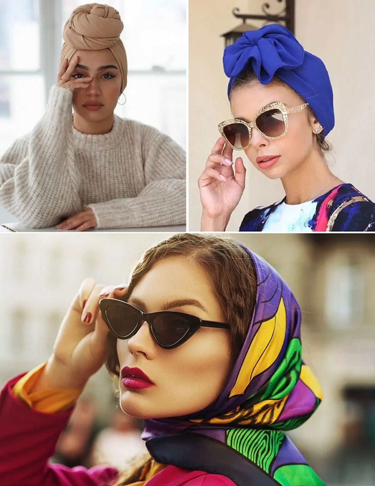 بستن روسری