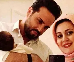 عاشقانه های آقای مجری با همسر زیبایش!