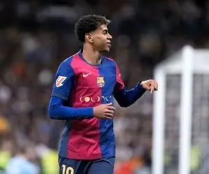 (عکس) یامال در برنابئو رونالدو شد!