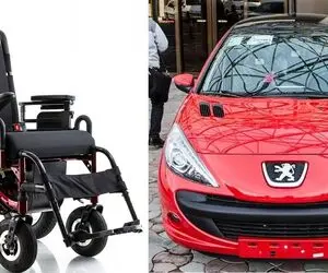 ویلچر هم‌قیمت پژو ۲۰۷ اتومات سال ۹۷ شد!